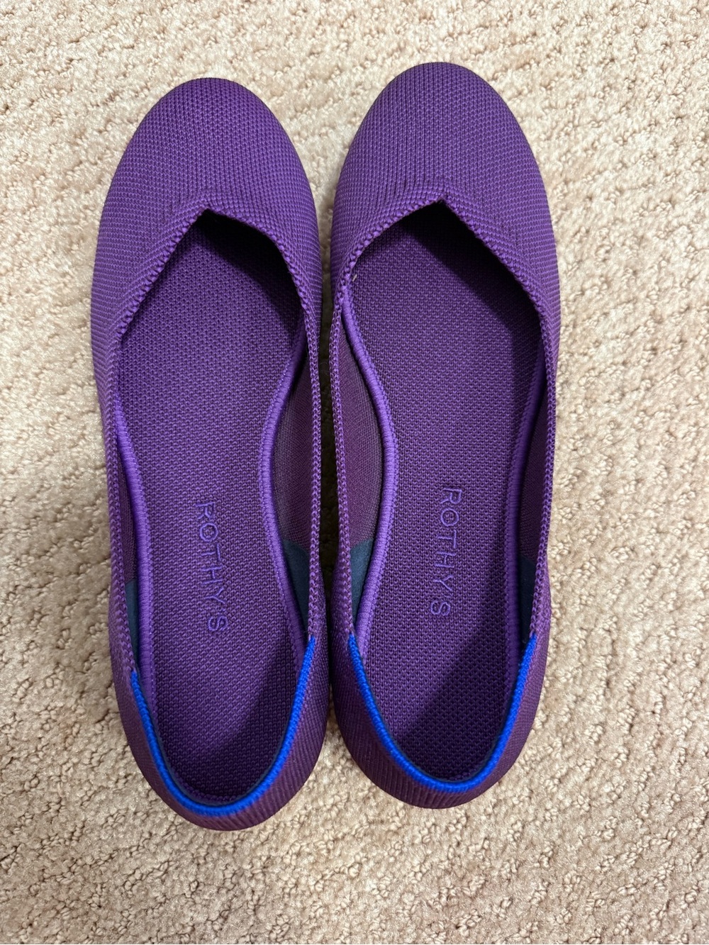 Rothy’s Purple Knit Ballet Flats - Picture 3 of 6